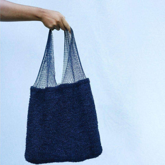 Bolsa Lagoa dos Patos feita de rede de pesca
