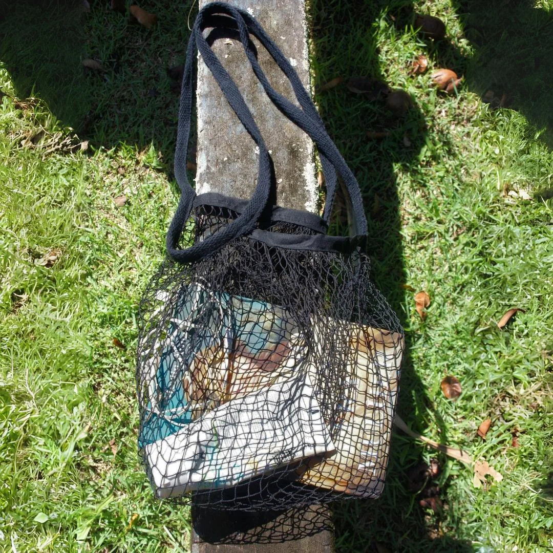 Bolsa Balaio - Ecobag de rede de pesca estilo Francês