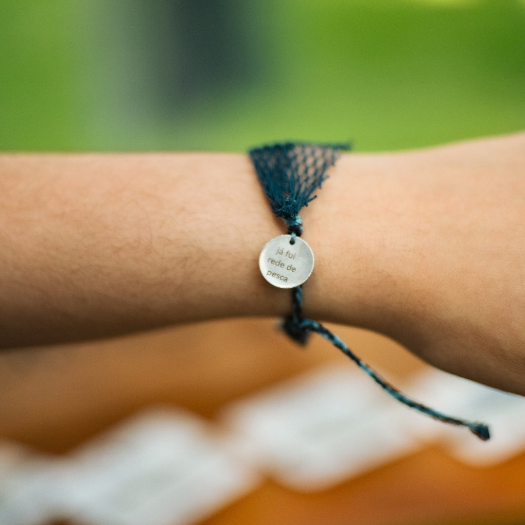 Pulseira de rede de pesca Marulho + EUCEANO
