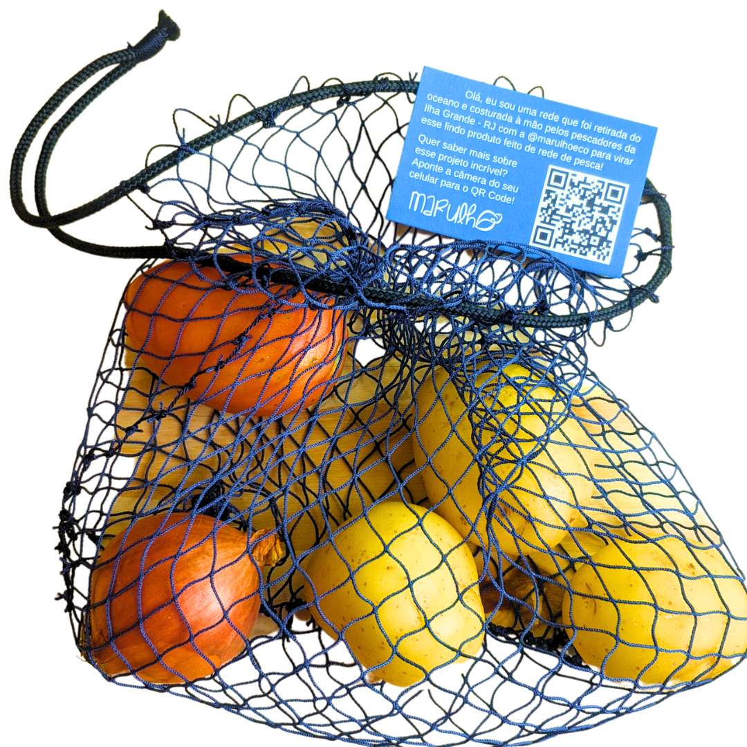 Redeco - Saquinho sustentável feito com rede de pesca