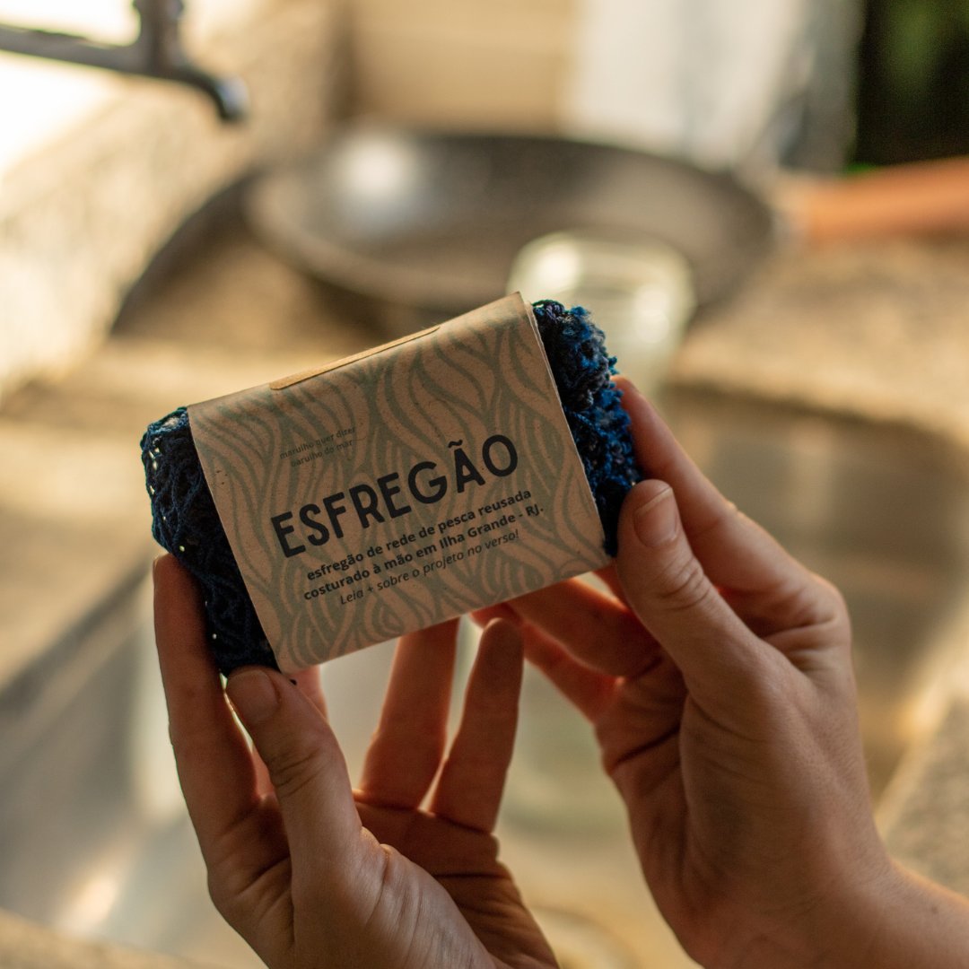 Esfregão de rede de pesca