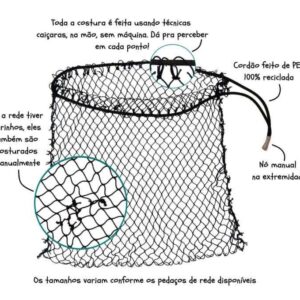 Redeco - Saquinho sustentável feito com rede de pesca